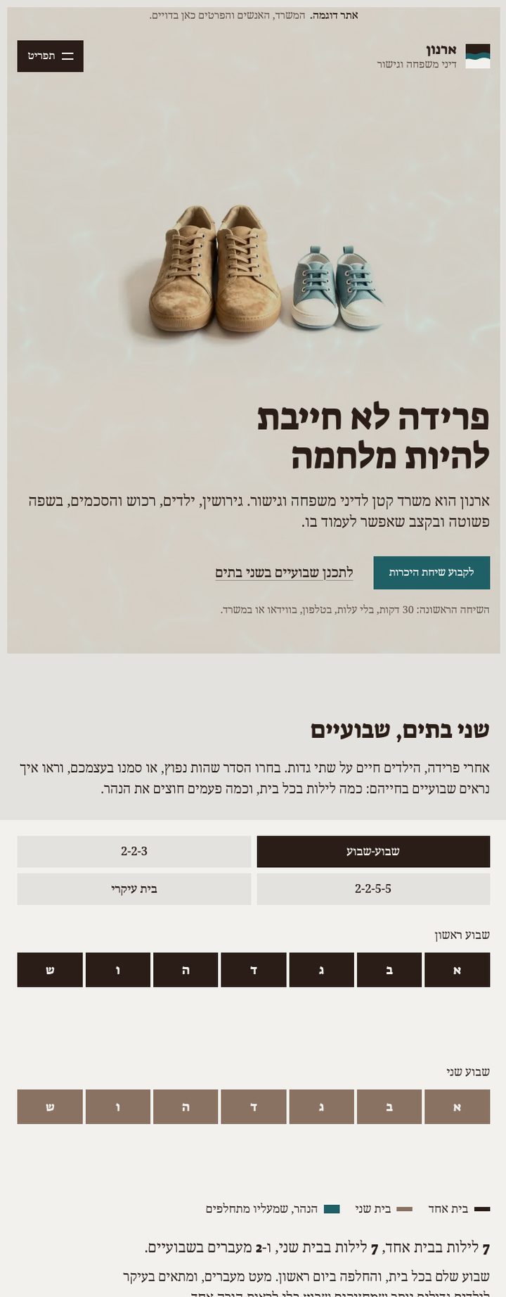 ארנון - אתר דמו